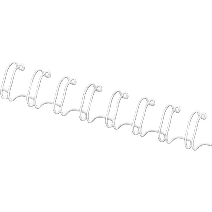 Fellowes Canutillo Wire-O Metálico 6 mm Blanco (34 Anillas, 100 Unidades)