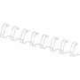 Fellowes Canutillo Wire-O Metálico 6 mm Blanco (34 Anillas, 100 Unidades)