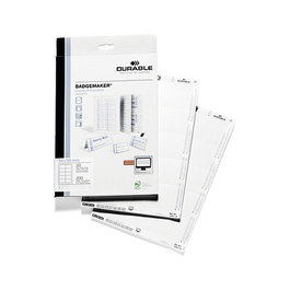 Durable Badgemaker Einsteckschilder 54x90mm, 200 unidades, blanco