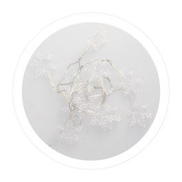 GSC Evolution Copos de nieve LED transparentes 1,35M Luz fría