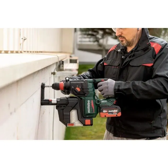 Metabo KH 18 LTX BL 28 Q - Taladro percutor inalámbrico 18V Brushless con 3 funciones - MET4061792218611