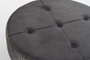 DKD Home Decor Reposapiés Velvet Gris Oscuro
