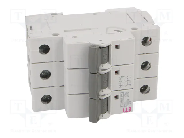 ETI POLAM Interruptor magnetotérmico ETIMAT P10 3P B16 16A 10kA ETI POLAM Interruptor magnetotérmico ETIMAT P10 3P B16 16A 10kA