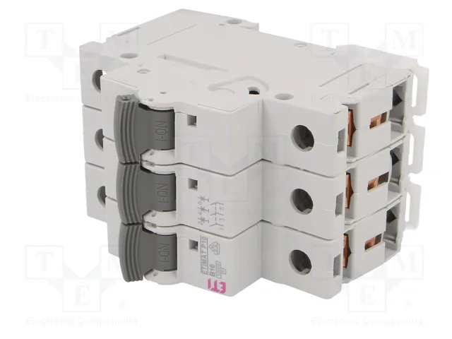 ETI POLAM Interruptor magnetotérmico ETIMAT P10 3P B16 16A 10kA ETI POLAM Interruptor magnetotérmico ETIMAT P10 3P B16 16A 10kA