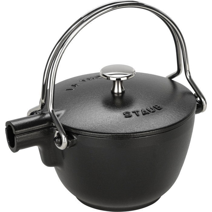 Staub Tetera Redonda de Hierro Fundido Negro 1,15 L Staub Tetera Redonda de Hierro Fundido Negro 1,15 L