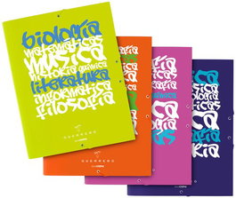 Carpeta De Gomas Y Solapas Grafoplas Carton Forrado Uniclase Fº Surtido (Set de 8)