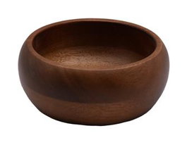 DKD Home Decor Bol de Acacia Natural 10x10x4 cm, Pack de 6