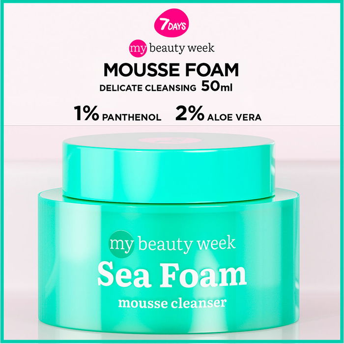 7DAYS SEA FOAM mousse desmaquillante 50 ml para todo tipo de pieles