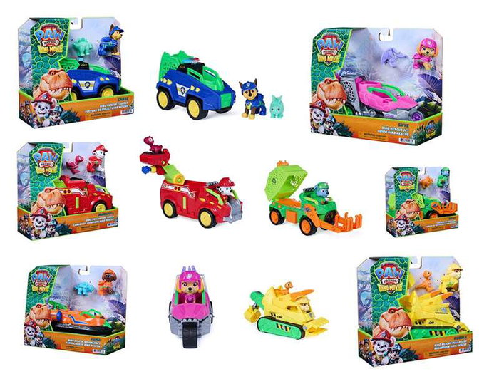Spin Master Vehículo Paw Patrol con accesorios Dino Movie (Modelos surtidos)