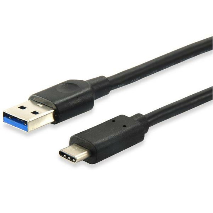 Equip Cable USB 3.2 Gen 1 de USB-A a USB-C 0,5m Negro Equip Cable USB 3.2 Gen 1 de USB-A a USB-C 0,5m Negro