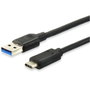 Equip Cable USB 3.2 Gen 1 de USB-A a USB-C 0,5m Negro