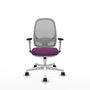 PIQUERAS Y CRESPO Silla de oficina Cilanco con mecanismo Sincro, Morado y Gris