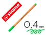 Stabilo Point 88 Rotulador Verde Neón Punta Fina 0,4 mm