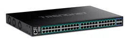 TRENDNET TPE-3524SF Switch Gestionado Gigabit Ethernet 48 Puertos (10/100/1000) con 4 SFP+, PoE (Power over Ethernet), SNMP