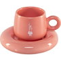 Bialetti Set de 4 Tazas de Espresso con Platos Mercato Della Frutta