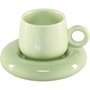 Bialetti Set de 4 Tazas de Espresso con Platos Mercato Della Frutta