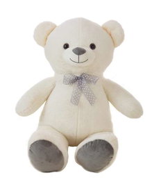Creaciones Llopis Oso Noah 85 cm Gris Blanco Roto