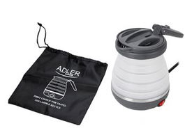 ADLER Hervidor Eléctrico Plegable para Viaje, 0.6 Litros, 750W, Hecho de Silicona