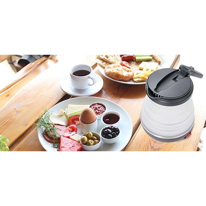 Adler Hervidor de agua plegable de viaje 0,6l - Gris
