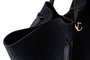 Vince Camuto Bolso de Hombro Foggia Suede Negro Cuero de Polivinilo