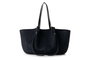 Vince Camuto Bolso de Hombro Foggia Suede Negro Cuero de Polivinilo