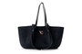 Vince Camuto Bolso de Hombro Foggia Suede Negro Cuero de Polivinilo