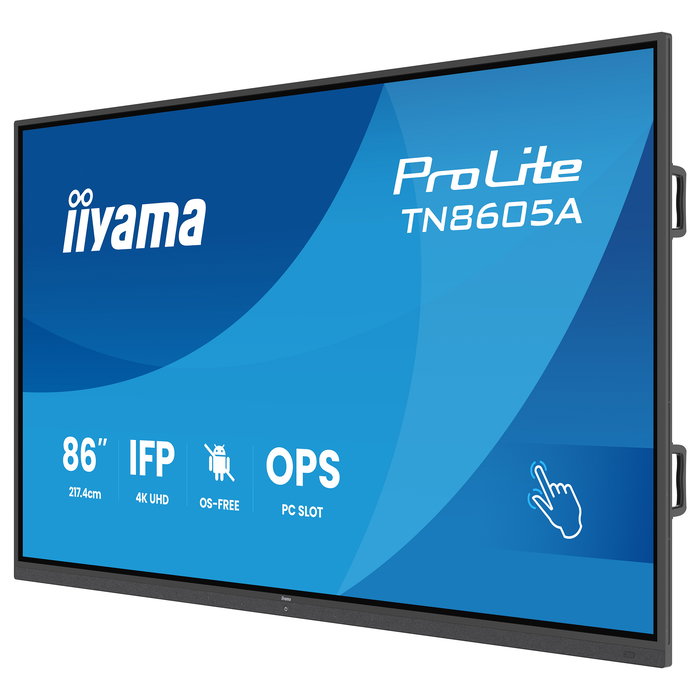 Iiyama TN8605A-B1AG - Panel Interactivo Táctil de 85.6" (217 cm) 4K Ultra HD, IPS, USB-C, Altavoces, montaje VESA, para Educación Iiyama TN8605A-B1AG - Panel Interactivo Táctil de 85.6" (217 cm) 4K Ultra HD, IPS, USB-C, Altavoces, montaje VESA, para Educación