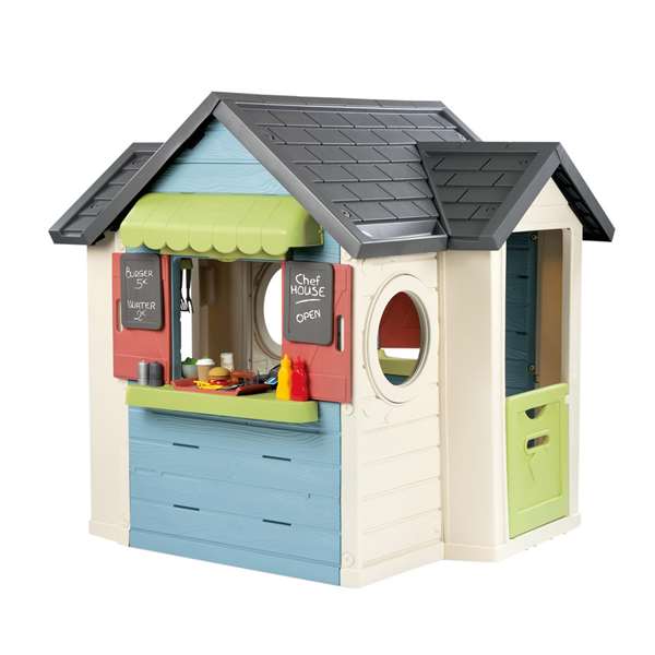 Smoby Casa Chef Cocina de Juguete para Niños +3 años, 1.35x124 cm con 48 Accesorios