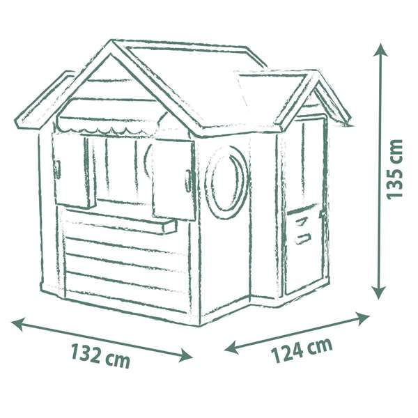 Smoby Casa Chef Cocina de Juguete para Niños +3 años, 1.35x124 cm con 48 Accesorios