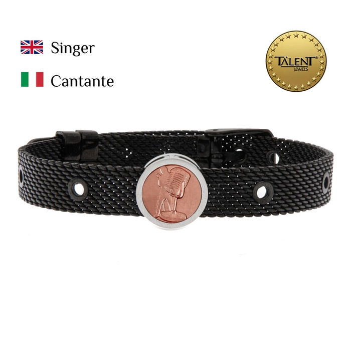 Pulsera Unisex Singer Talent Jewels TJA-4-02-02-2-235 Negro