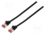 GOOBAY Patch cord Cat 6 U/FTP 7,5m Negro