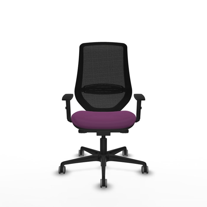 PIQUERAS Y CRESPO Silla de oficina Mardos Morado y Negro