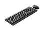 Philips SPT6307BL/16 - Pack Teclado y Ratón Inalámbrico RF 2.4G para PC/Mac, Teclado QWERTY Inglés 100% con Teclado Numérico, Ratón 1600 DPI, Negro