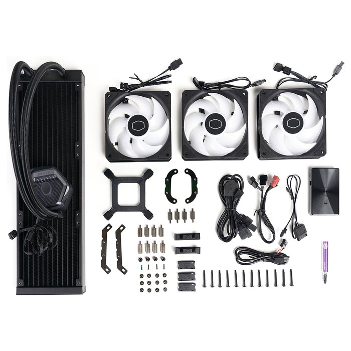 Cooler Master MasterLiquid 360 ATMOS Kit de Refrigeración Líquida 12 cm Negro Cooler Master MasterLiquid 360 ATMOS Kit de Refrigeración Líquida 12 cm Negro