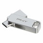 Memoria USB PNY PFDI64GDULINKTYCG Plateado Acero 64 GB