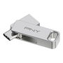 Memoria USB PNY PFDI64GDULINKTYCG Plateado Acero 64 GB