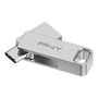 Memoria USB PNY PFDI64GDULINKTYCG Plateado Acero 64 GB