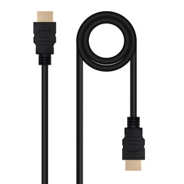 NANOCABLE Cable HDMI V2.0 4K@60Hz 18Gbps A/M-A/M, 3 m, Negro, 3 m, HDMI tipo A (Estandar), HDMI tipo A (Estandar), 3D, 18 Gbit/s, Negro