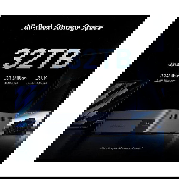 Ugreen NASync DXP480T Plus NAS 4 Bahías Compacto Intel Core i5-1235U 8 GB DDR5 128 GB SSD Hasta 32 TB RAID 10 GbE Ethernet WiFi UGOS Pro