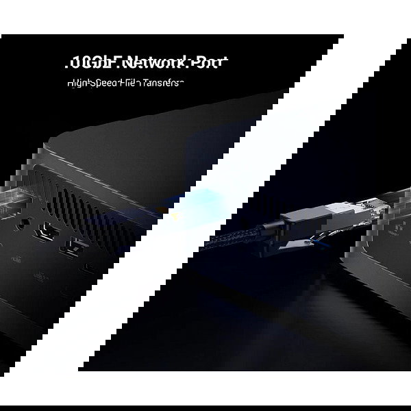 Ugreen NASync DXP480T Plus NAS 4 Bahías Compacto Intel Core i5-1235U 8 GB DDR5 128 GB SSD Hasta 32 TB RAID 10 GbE Ethernet WiFi UGOS Pro