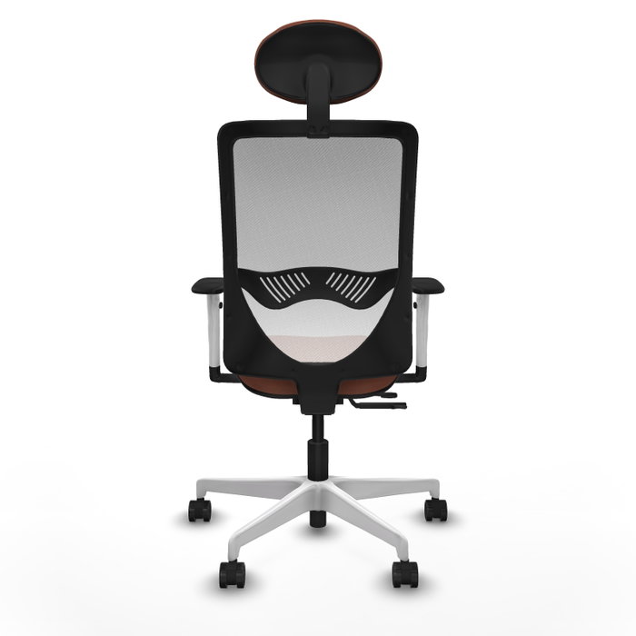 PIQUERAS Y CRESPO Silla de oficina Zulema Marrón y Blanco con mecanismo Sincro/Traslack PIQUERAS Y CRESPO Silla de oficina Zulema Marrón y Blanco con mecanismo Sincro/Traslack