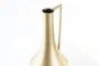 DKD Home Decor Jarrón Tropical Dorado Crema Metal 21 x 71 x 21 cm