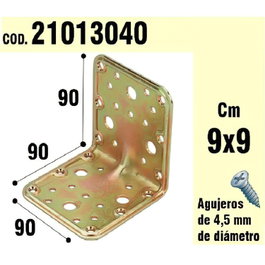 WOLFPACK LINEA PROFESIONAL Soporte Para Madera Ángulo 90x90x90 mm