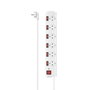 Hama Regleta de 6 tomas con interruptores individuales blanco 223159