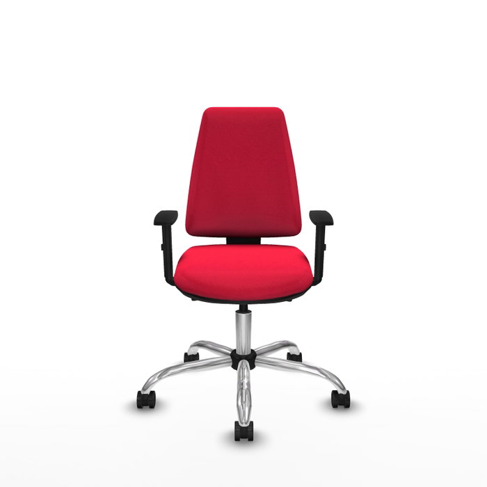 PIQUERAS Y CRESPO Silla de oficina Elche Roja con mecanismo Asincro PIQUERAS Y CRESPO Silla de oficina Elche Roja con mecanismo Asincro