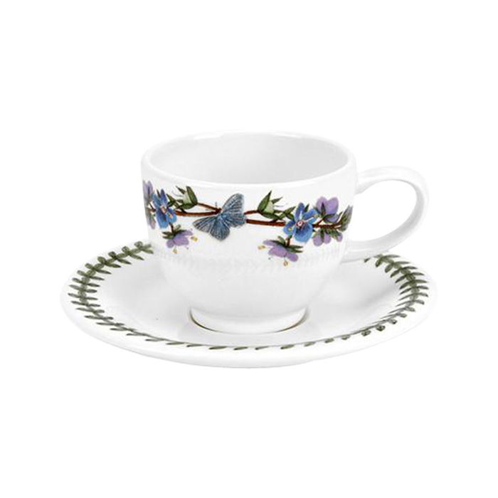 Portmeirion Taza Café con Plato Botanic Garden 100 Ml (6 Unidades) Porcelana