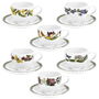 Portmeirion Taza Café con Plato Botanic Garden 100 Ml (6 Unidades) Porcelana