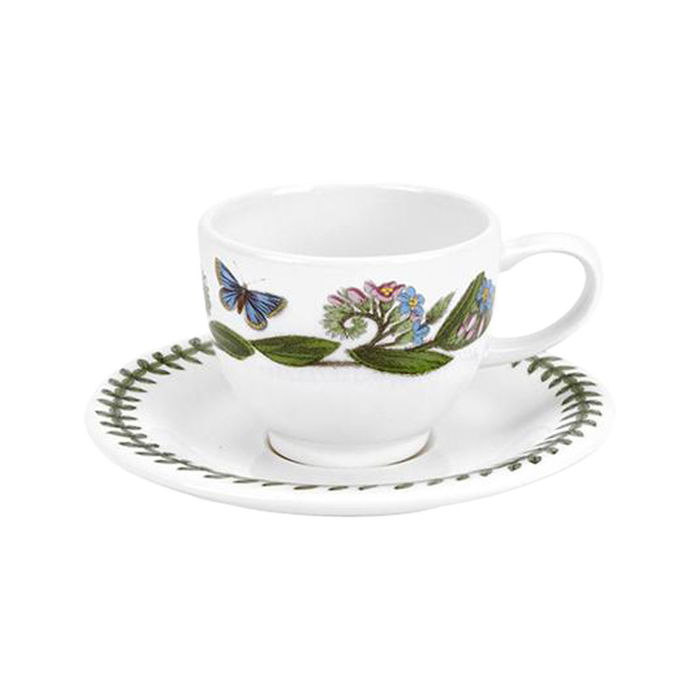 Portmeirion Taza Café con Plato Botanic Garden 100 Ml (6 Unidades) Porcelana