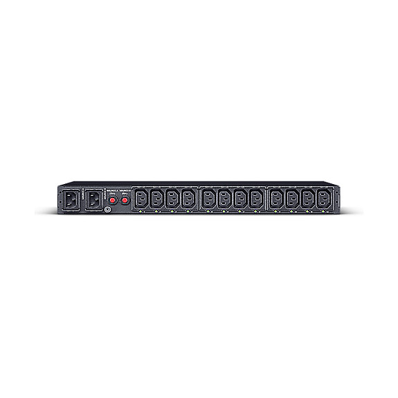 CyberPower PDU44004 PDU Gestionado Conmutado, ATS Monofásico 12A, 12 Salidas (C13/C19), 1U Rack, 3.05 m, CE