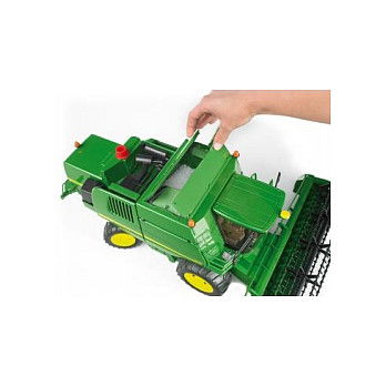 Bruder 02132 Vehículo de Juguete a Escala 1:16 para Exterior/Interior - 4 Años+ - Plástico, Verde, Amarillo